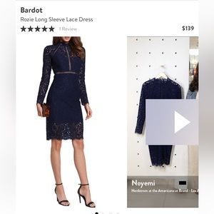 Lace Dress with Exposed Zipper